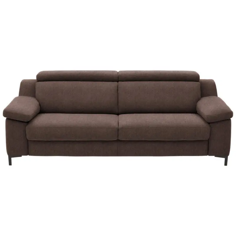 3-Sitzer-Sofa in Chenille Dunkelbraun