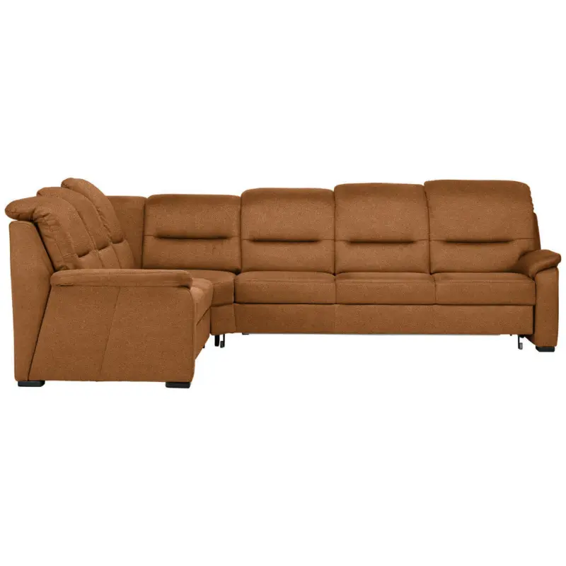 Ecksofa in Mikrofaser Orange 245/303 cm