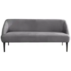 Sitzbank in Textil Dunkelgrau