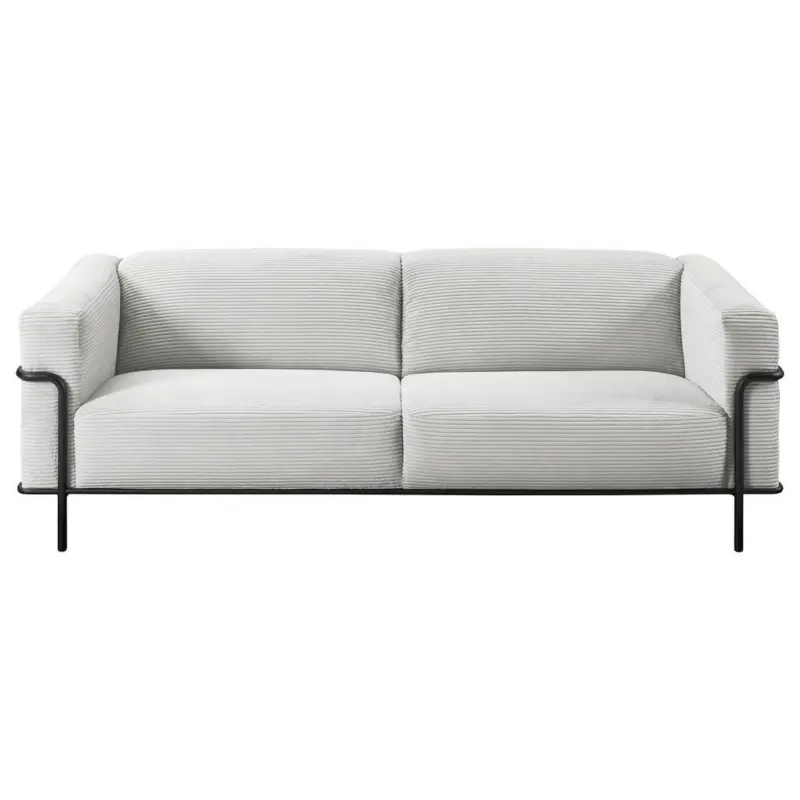 2,5-Sitzer in Cord Hellgrau