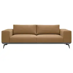2-Sitzer-Sofa in Chenille Rostfarben