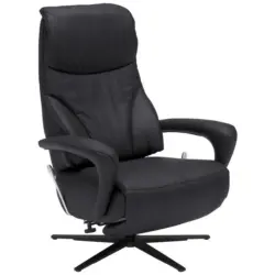 Relaxsessel in Leder Anthrazit