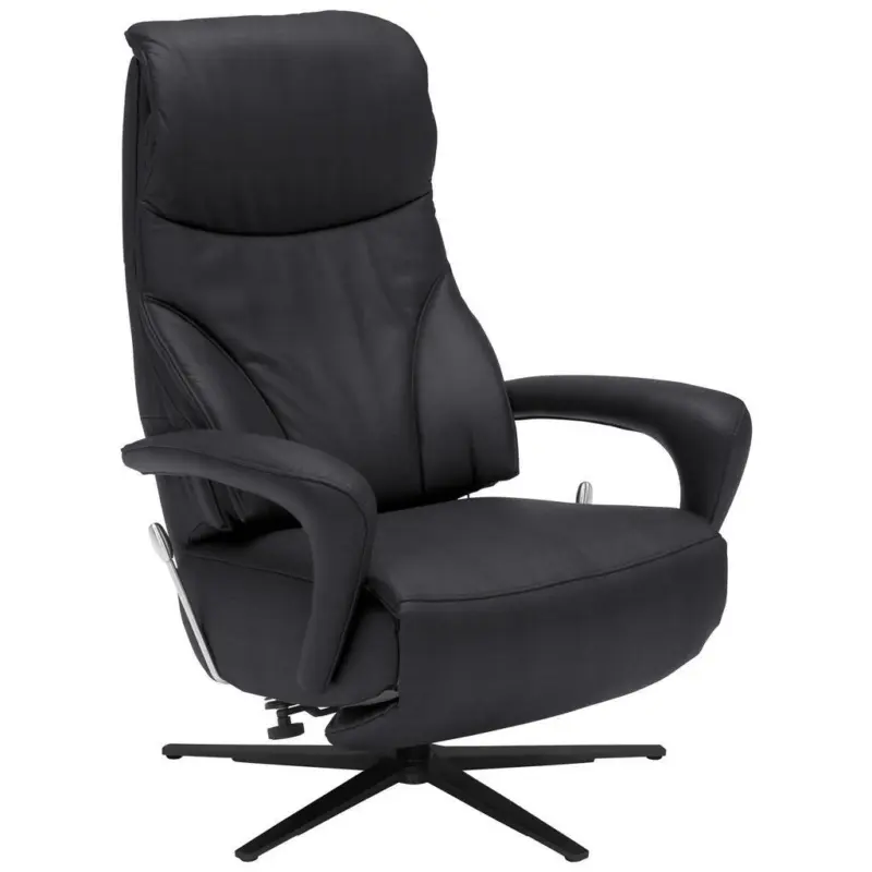 Relaxsessel in Leder Anthrazit