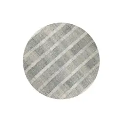 Flachwebeteppich 200 cm Hamptons Forty Creme, Dunkelgrau