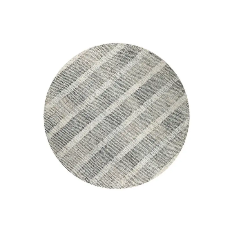 Flachwebeteppich 200 cm Hamptons Forty Creme, Dunkelgrau