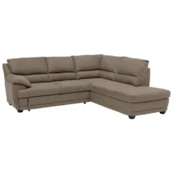 Ecksofa in Chenille Grau