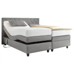 Boxspringbett 160/200 cm in Grau