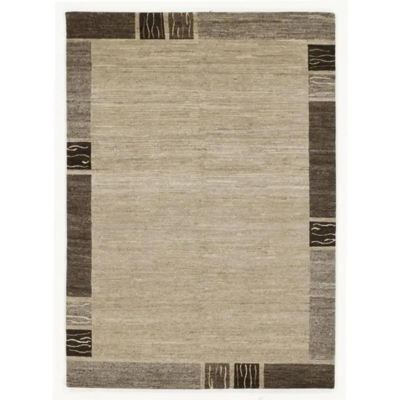 Wollteppich 90/160 cm Natura Silk Greny Braun, Naturfarben