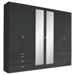 Dreht&uuml;renschrank in Grau
