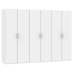 Dreht&uuml;renschrank in Wei&szlig;