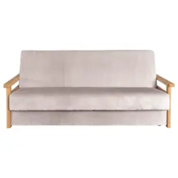 Schlafsofa Malaga in Cord Rosa