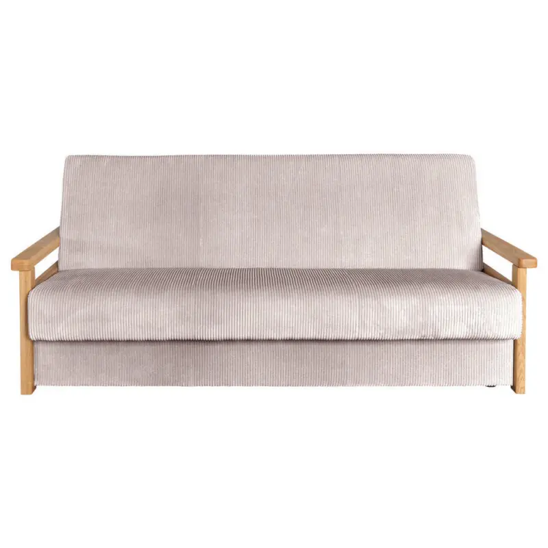 Schlafsofa Malaga in Cord Rosa