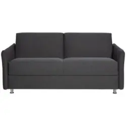 Schlafsofa in Flachgewebe Dunkelgrau