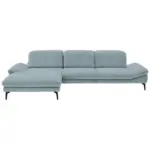 XXXLutz Lauterach - Ihr M&ouml;belhaus bei Bregenz Ecksofa in Chenille Pastellblau 188/319 cm