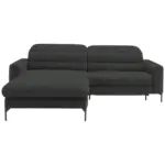 XXXLutz Lauterach - Ihr M&ouml;belhaus bei Bregenz Ecksofa in Flachgewebe Dunkelgrau 191/252 cm