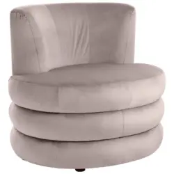 Designsessel in Flachgewebe Altrosa