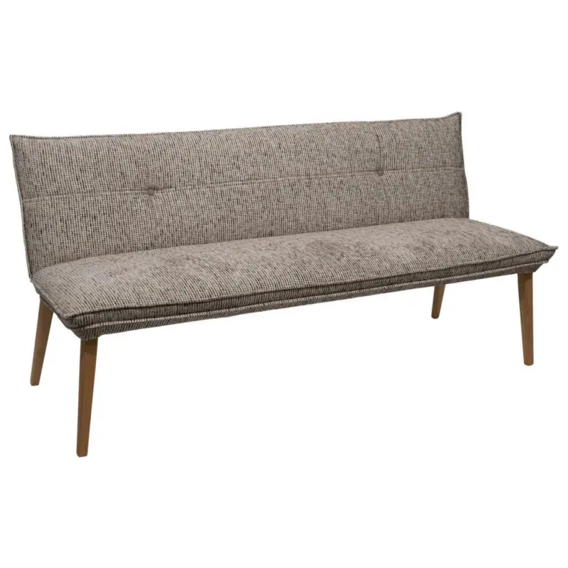 Sitzbank 179/86/65 cm in Taupe, Eichefarben