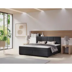 Boxspringbett 160/220 cm in Anthrazit