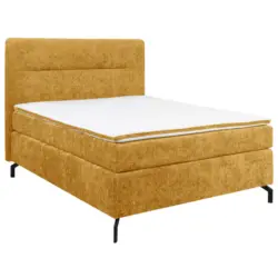 Boxspringbett 140/200 cm in Currygelb
