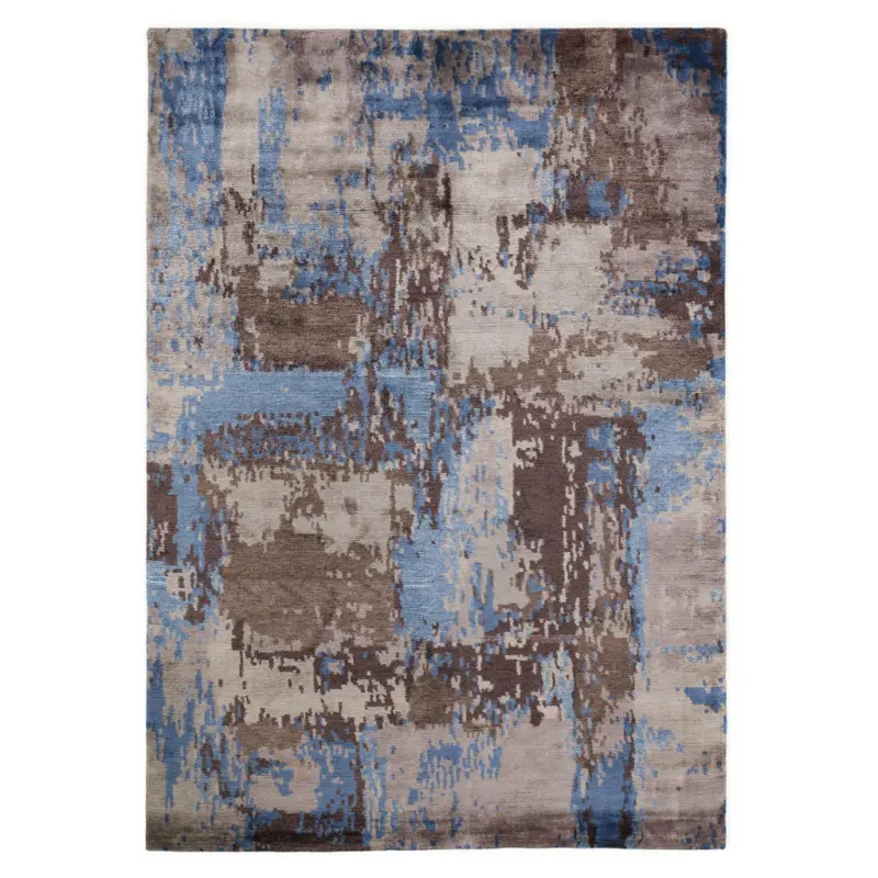 Orientteppich 140/200 cm Angeles Palung Blau, Braun, Beige