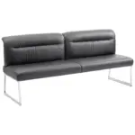 XXXLutz Lauterach - Ihr M&ouml;belhaus bei Bregenz Sitzbank 203/90/74 cm in Schwarz, Edelstahlfarben