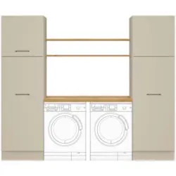 Hauswirtschaftsraum in Hellgrau