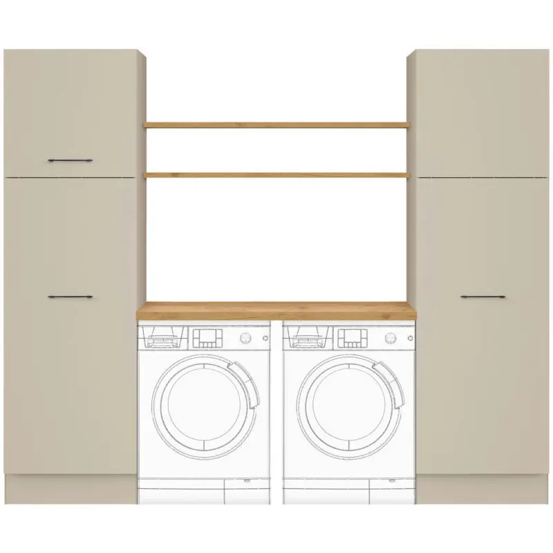 Hauswirtschaftsraum in Hellgrau