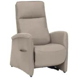 Fernsehsessel in Chenille Greige