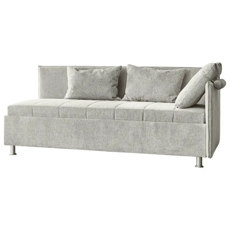 Polsterliege in Flachgewebe Naturfarben