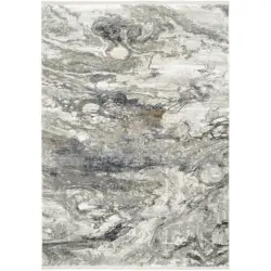 Webteppich 120/180 cm Lille Grau, Goldfarben