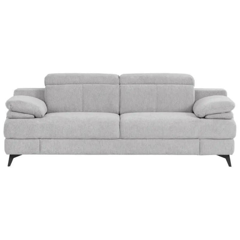 2-Sitzer-Sofa in Chenille Silberfarben
