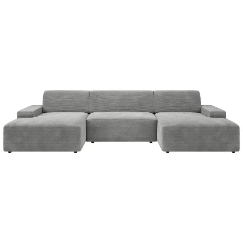 Wohnlandschaft Wien in Cord Grau