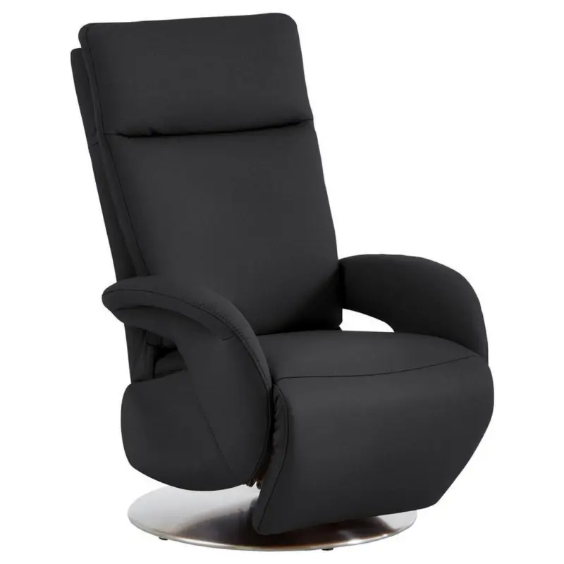 Relaxsessel in Leder Schwarz