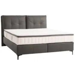 Boxspringbett 180/200 cm in Schwarz