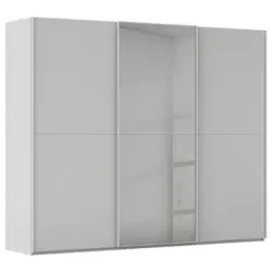 Schwebet&uuml;renschrank in Grau