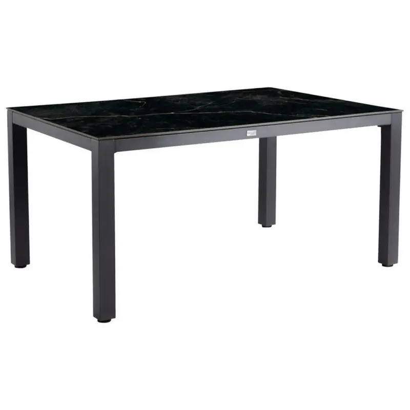 Gartentisch Metall Anthrazit rechteckig