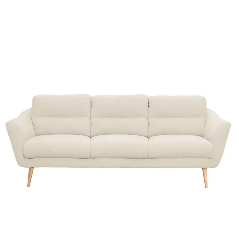 3-Sitzer-Sofa Tromso in Webstoff Creme Skandinavisch, Modern, Landhaus