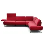 XXXLutz Lauterach - Ihr M&ouml;belhaus bei Bregenz Ecksofa Cosy in Samt Rot 288-303/213 cm