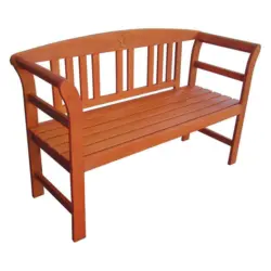 Gartenbank 130/82/45 cm in Braun