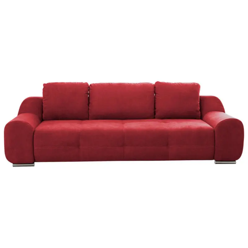 Bigsofa in Flachgewebe Bordeaux