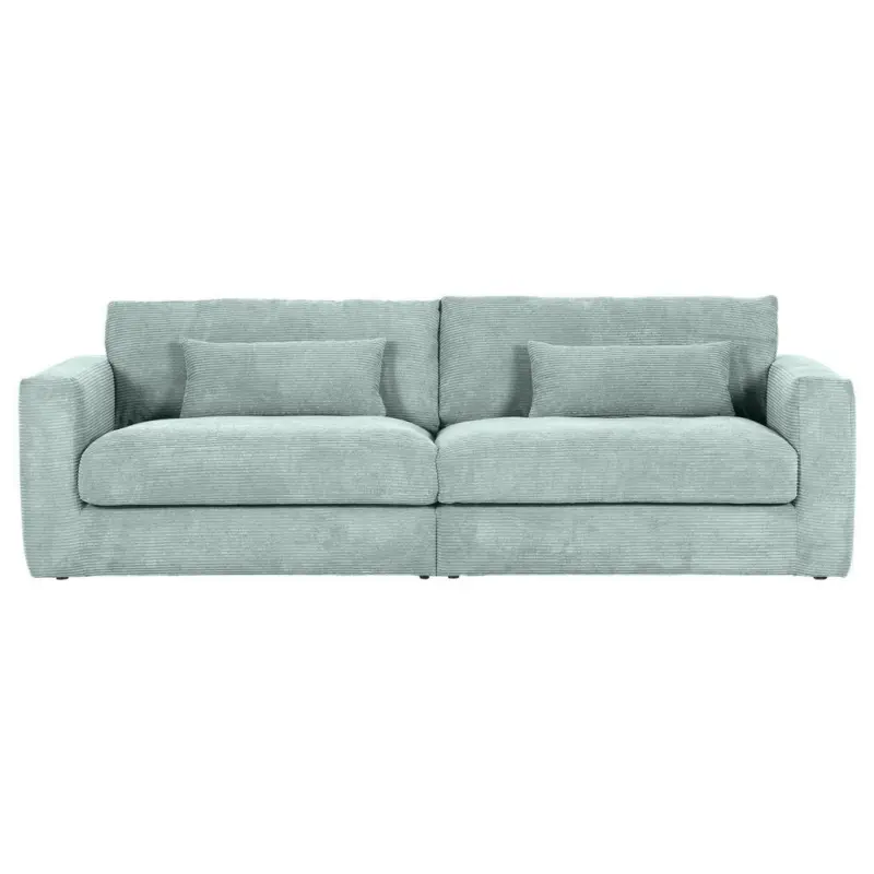 Bigsofa in Cord Mintgr&uuml;n