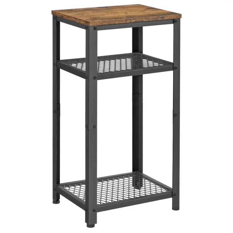 Beistelltisch in Metall, Holzwerkstoff 40/30/75 cm