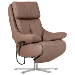 Relaxsessel in Leder Braun