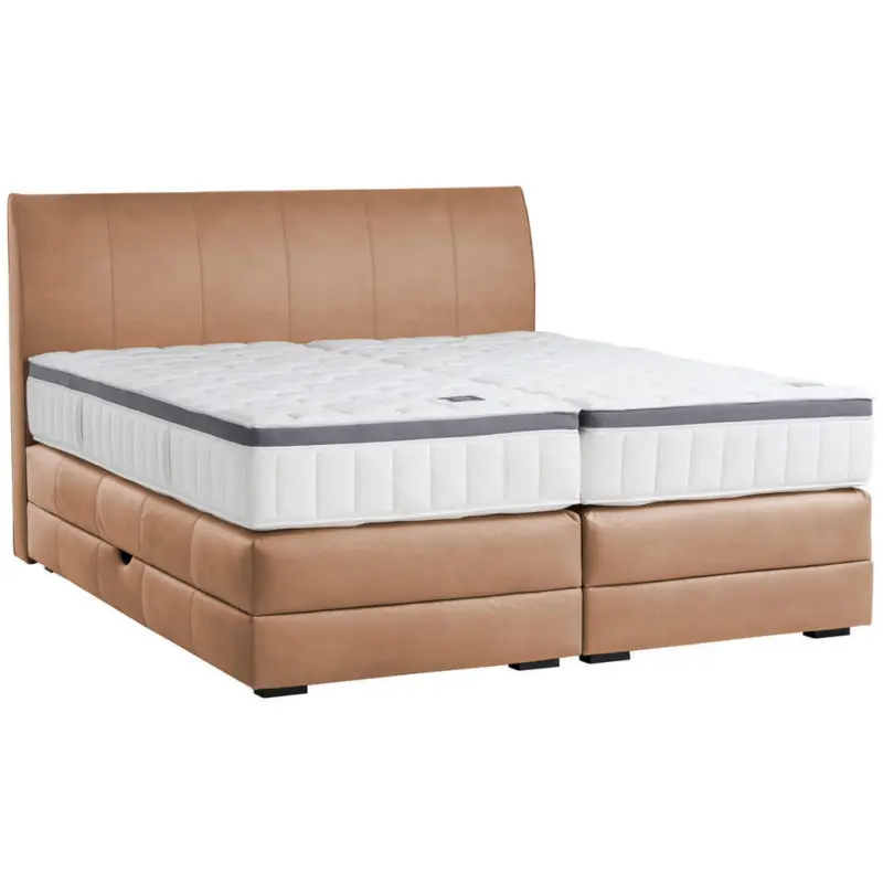 Boxspringbett 180/200 cm in Haselnussfarben