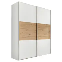 Schwebet&uuml;renschrank in Wei&szlig;, Eiche Artisan