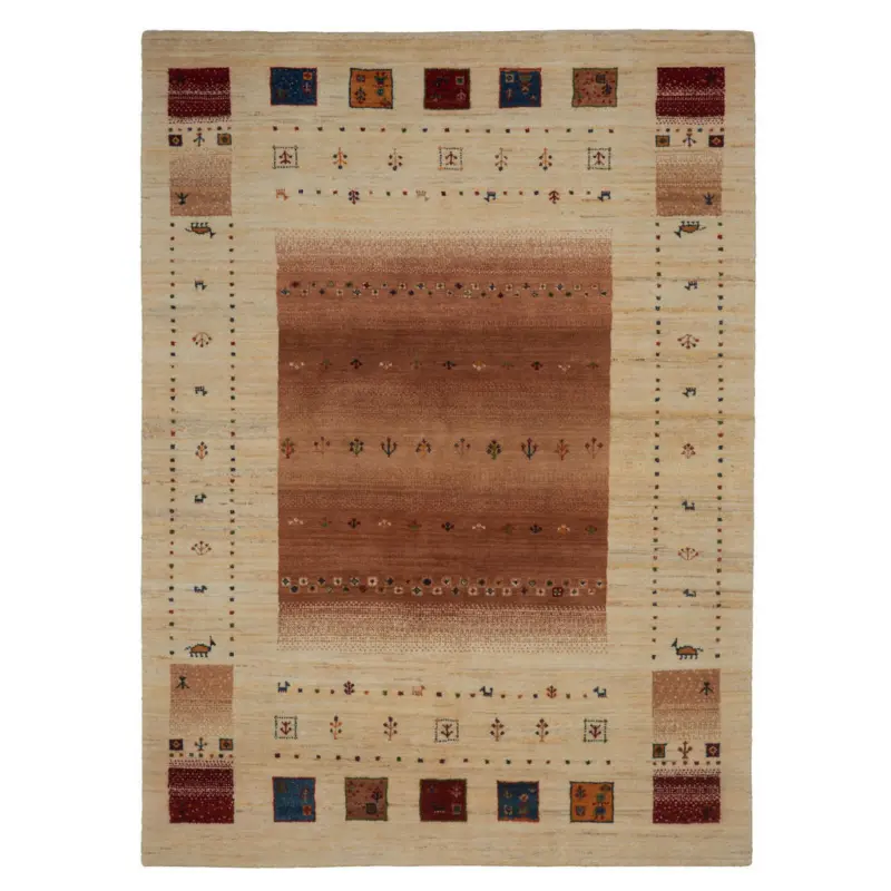 Orientteppich 170/240 cm Mother Earth Camel Braun, Creme, Naturfarben