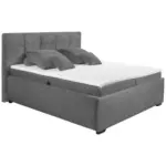 XXXLutz Lauterach - Ihr M&ouml;belhaus bei Bregenz Polsterbett Matratze, Bettkasten, Topper Graphitfarben 180/200 cm