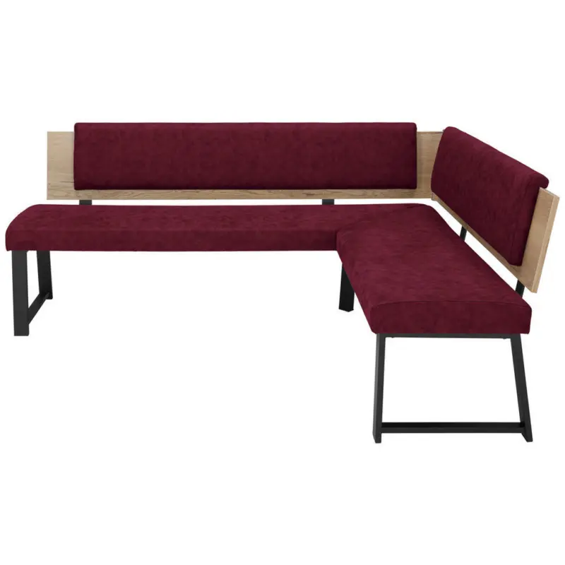Eckbank 220/160 cm in Dunkelrot