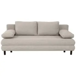 Schlafsofa Lia in Webstoff Graubraun