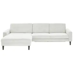 Ecksofa in Cord Creme 177/302 cm